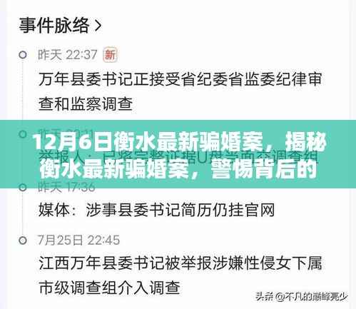 揭秘衡水最新骗婚案真相，警惕背后的陷阱与警示信号！